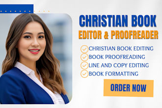 edit and proofread your devotional, bible study, christian self help manuscript