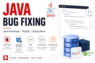 fix java bugs and errors in your code
