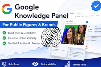 create google knowledge panel and knowledge graph for public figures and brand