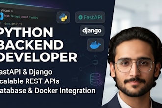 develop python fastapi backend and django rest api