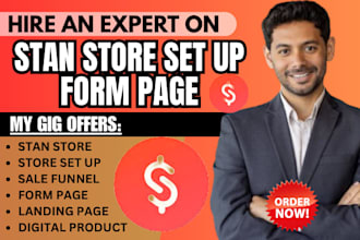 setup and design stan store, upload product, design product
