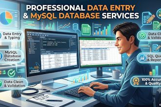 do data entry and logo designing
