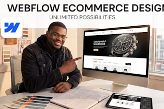 build an expert webflow ecommerce website for your brand