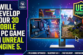 develop a 3d mobile or pc game in unreal engine 5