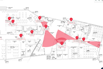 design architectural floor plans, security system and cctv layouts