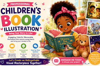 draw children book illustration, watercolor, storybook illustration