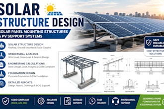 design solar panel mounting structures and pv support systems