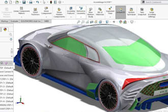 do automotive cad design, custom car parts modeling for cnc and 3d printing