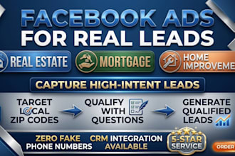 setup facebook ads for real estate leads mortgage leads home improvement leads