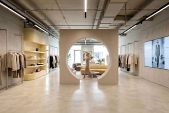 turn existing space into 3d retail store, fashion boutique shop, showroom render