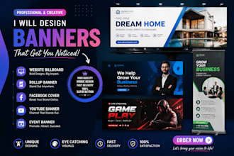 design website billboard rollup facebook cover youtube event banner design