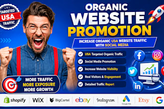 increase organic website traffic on social media, ebay website promotion