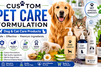 formulate custom pet food, supplements, and pet care products