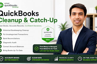 do quickbooks online cleanup, catch up and reconciliation