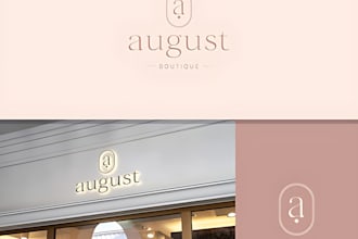 do awesome fashion, costume, boutique, clothing brand logo with fast delivery