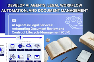 develop ai agents, law legal workflow automation and document management systems