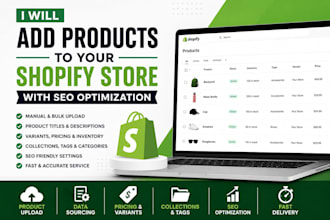 upload shopify products with images descriptions and pricing