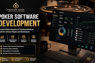 develop custom igaming websites, poker ai, gto solver, and python solutions