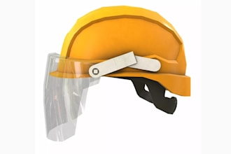 do 3d engineering cap design,3d head wear model and building safety equipment