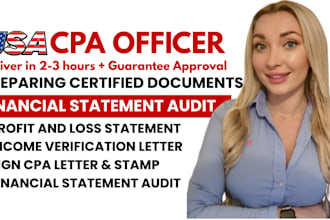 write CPA letter, audit financial, comfort letter, mortgage letter, sign CPA