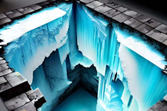 design stunning 3d anamorphic pavement art and street illusion graphics