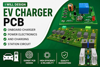 design ev charger pcb onboard charger power electronics charging station circuit