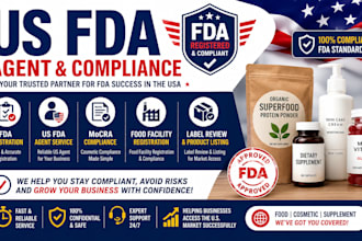 do fda registration, US agent service, mocra compliance and fda compliance
