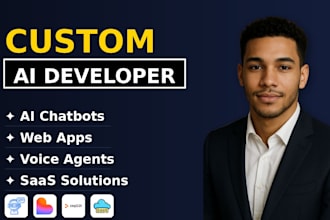 be your ai website developer, ai full stack software, ai app, ai saas website