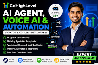 build gohighlevel ai agent, voice ai and automation