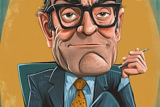 design digital political cartoon for political cartoon