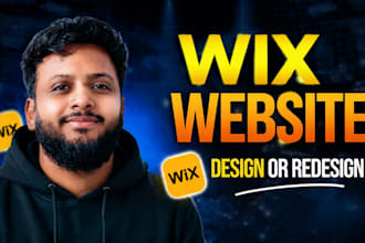 wix website design, wix website redesign, wix landing page, wix studio website