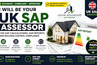 uk sap assessor for sap calculations sap reports for building control compliance