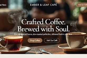 build squarespace coffee brand website coffee store website