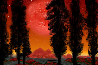 create stunning digital landscape and concept art in krita