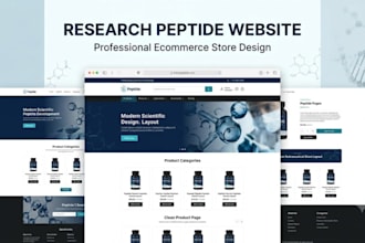 build research peptide website supplement website nutraceutical store