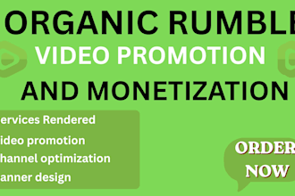 do rumble video promotion to gain more views