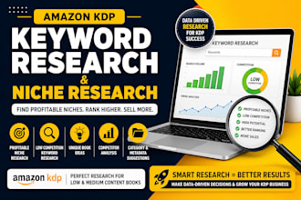 do amazon KDP keyword research and niche research for profitable books