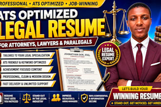create an ats legal resume for attorneys lawyers and paralegals