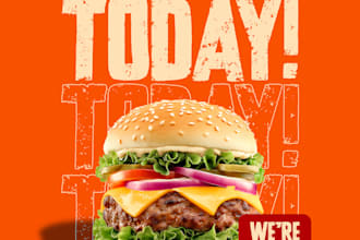 food poster for socail media