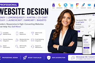 design vendy lemonsqueezy kartra cscart folky launchcart samcart bagisto website