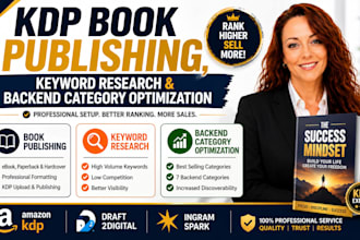 do KDP book publishing, keyword research and backend category optimization