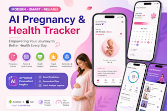 develop period tracker app, health app, ai pregnancy app, tracker app, yoga app