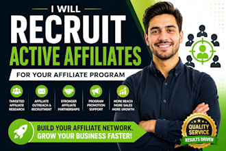 do affilliate outreach to recruit motivated affiliates for your program