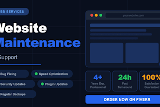 provide website maintenance and support for your website