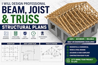 design professional beam joist and truss structural plans