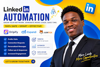 setup linkedin automation with expandi dripify amifox for b2b leads