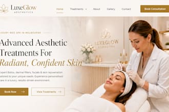 design wix med spa website aesthetic clinic business website clinic website