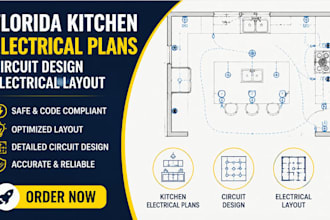 design florida kitchen electrical plans, circuit design, electrical layout