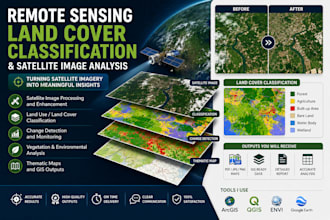 perform remote sensing, land cover classification, and satellite image analysis