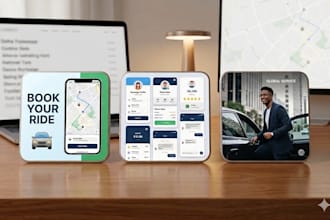 build a complete flutter ride sharing app for ios and android